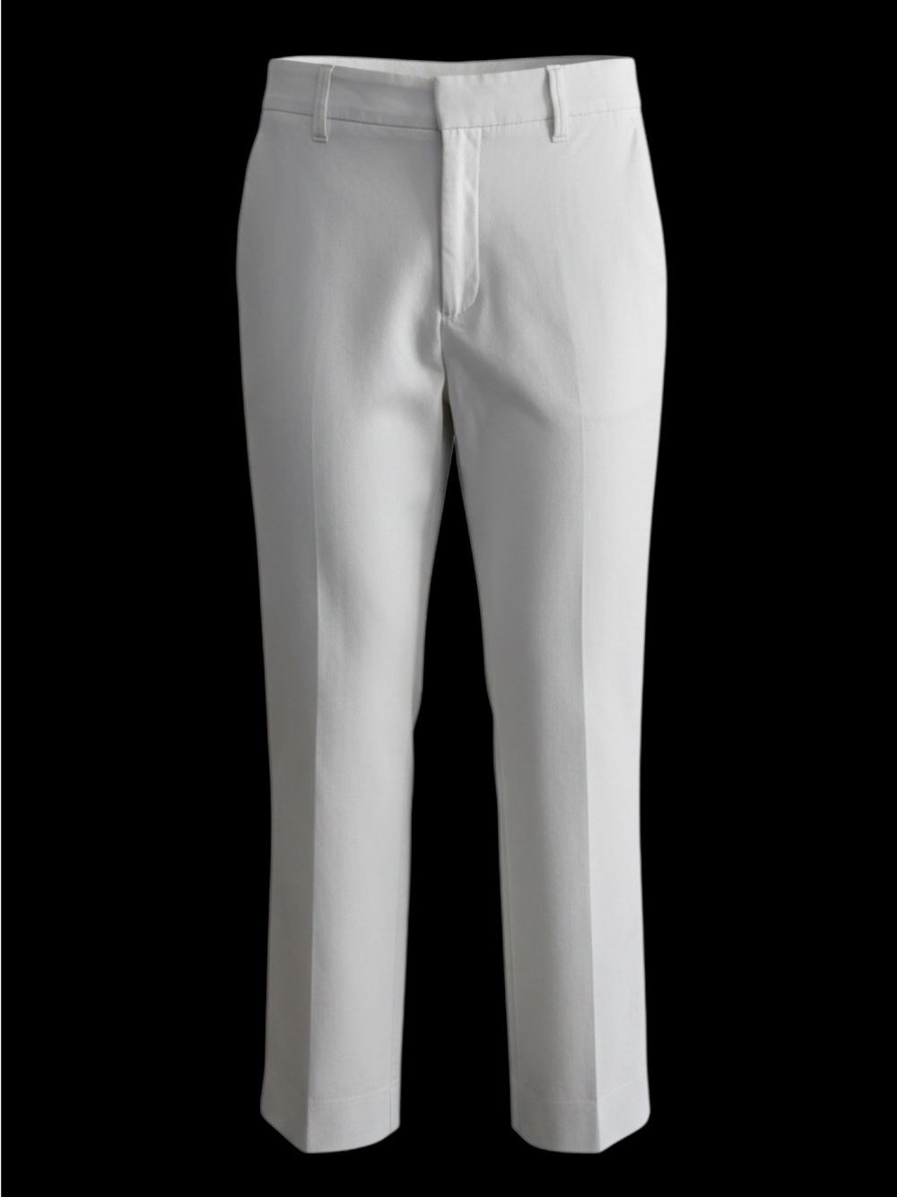 Zara White Elastic-Waist Bottoms with Logo Tag